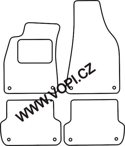 Textil-Autoteppiche Seat Exeo 2009 - 07/2013 Perfectfit (4222)